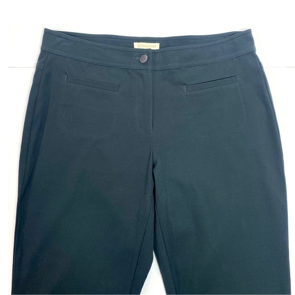 EILEEN Fisher Organic Cotton Stretch Ankle Cuff Pants in Gray Size S RN#78121 - Picture 3 of 8
